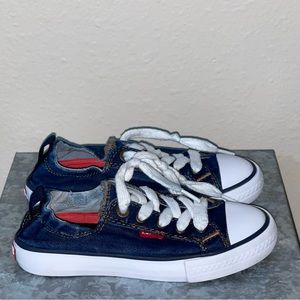 Levi’s Kids Comfort Denim Slip On Sneaker Shoes, Size 12